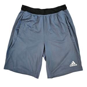 Adidas Aeroready Training Shorts Mens Small Blue 9" Inseam Gym Workout